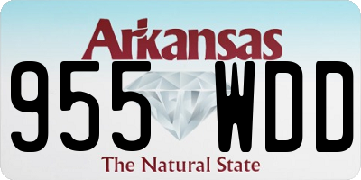 AR license plate 955WDD
