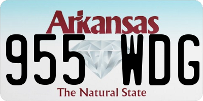 AR license plate 955WDG