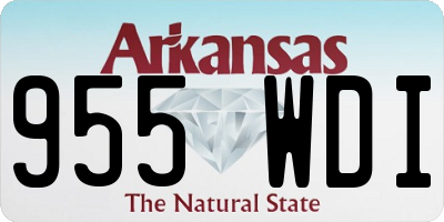 AR license plate 955WDI