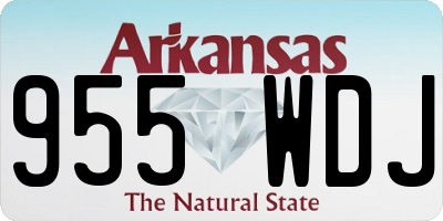AR license plate 955WDJ