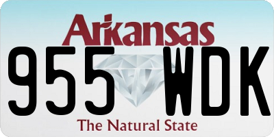 AR license plate 955WDK