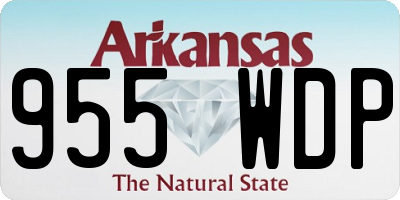 AR license plate 955WDP