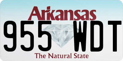 AR license plate 955WDT