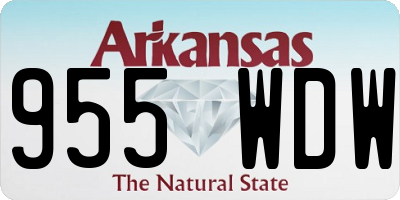 AR license plate 955WDW