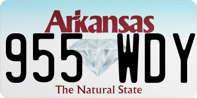 AR license plate 955WDY