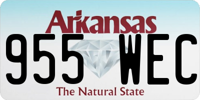 AR license plate 955WEC