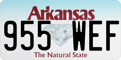 AR license plate 955WEF