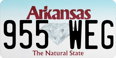 AR license plate 955WEG