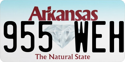 AR license plate 955WEH