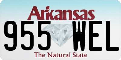 AR license plate 955WEL