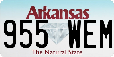 AR license plate 955WEM