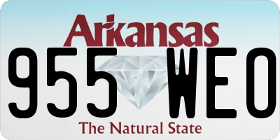 AR license plate 955WEO