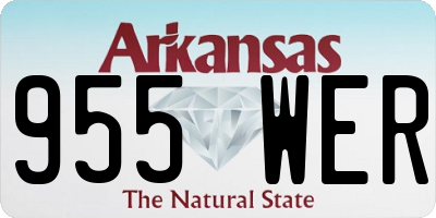 AR license plate 955WER