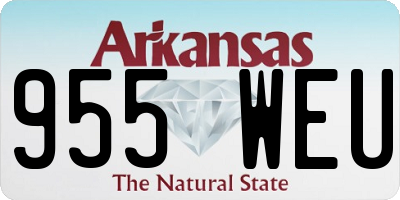 AR license plate 955WEU