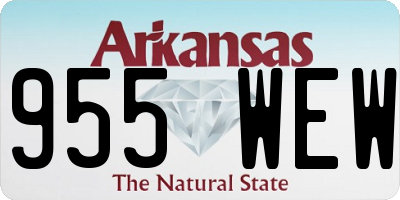 AR license plate 955WEW