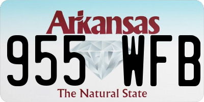 AR license plate 955WFB