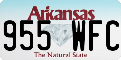 AR license plate 955WFC