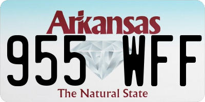 AR license plate 955WFF