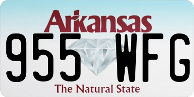 AR license plate 955WFG