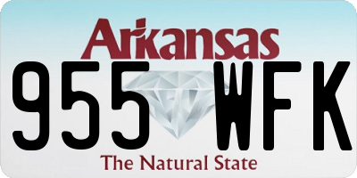 AR license plate 955WFK