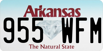 AR license plate 955WFM