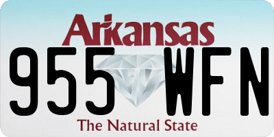 AR license plate 955WFN