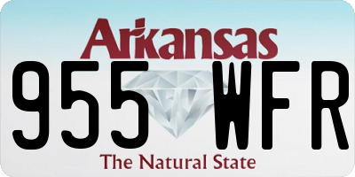 AR license plate 955WFR
