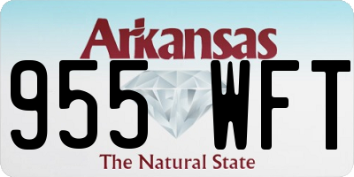 AR license plate 955WFT
