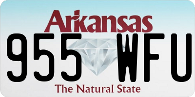 AR license plate 955WFU