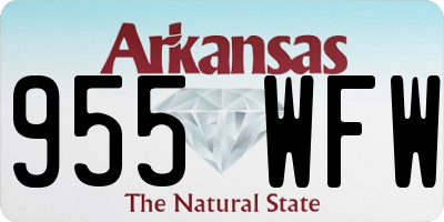 AR license plate 955WFW