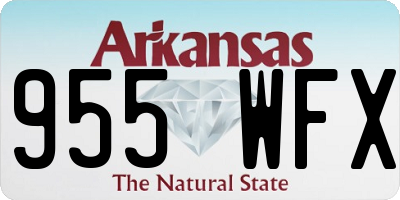 AR license plate 955WFX