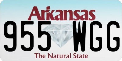 AR license plate 955WGG