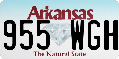 AR license plate 955WGH
