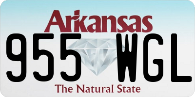 AR license plate 955WGL
