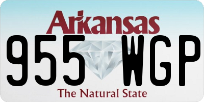 AR license plate 955WGP