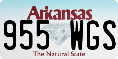 AR license plate 955WGS