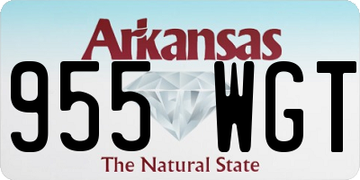 AR license plate 955WGT