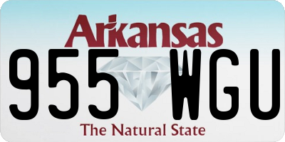 AR license plate 955WGU