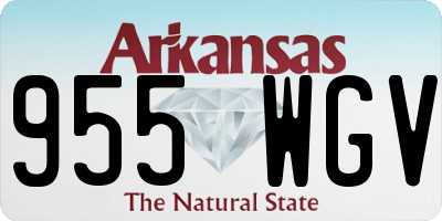 AR license plate 955WGV