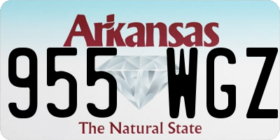 AR license plate 955WGZ