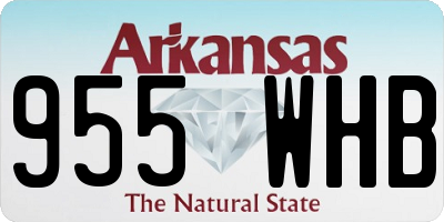 AR license plate 955WHB
