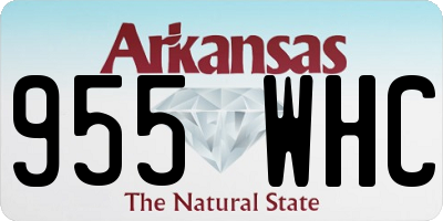AR license plate 955WHC