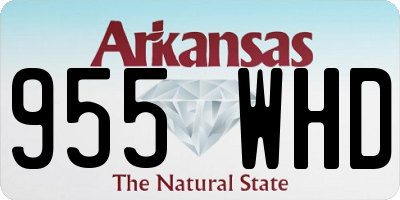 AR license plate 955WHD