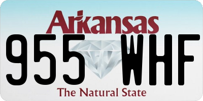 AR license plate 955WHF