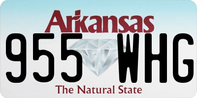 AR license plate 955WHG