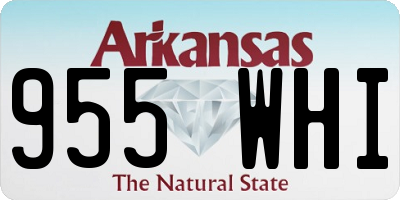 AR license plate 955WHI