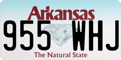 AR license plate 955WHJ