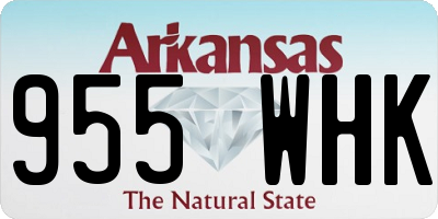 AR license plate 955WHK