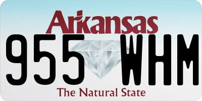AR license plate 955WHM