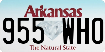AR license plate 955WHO